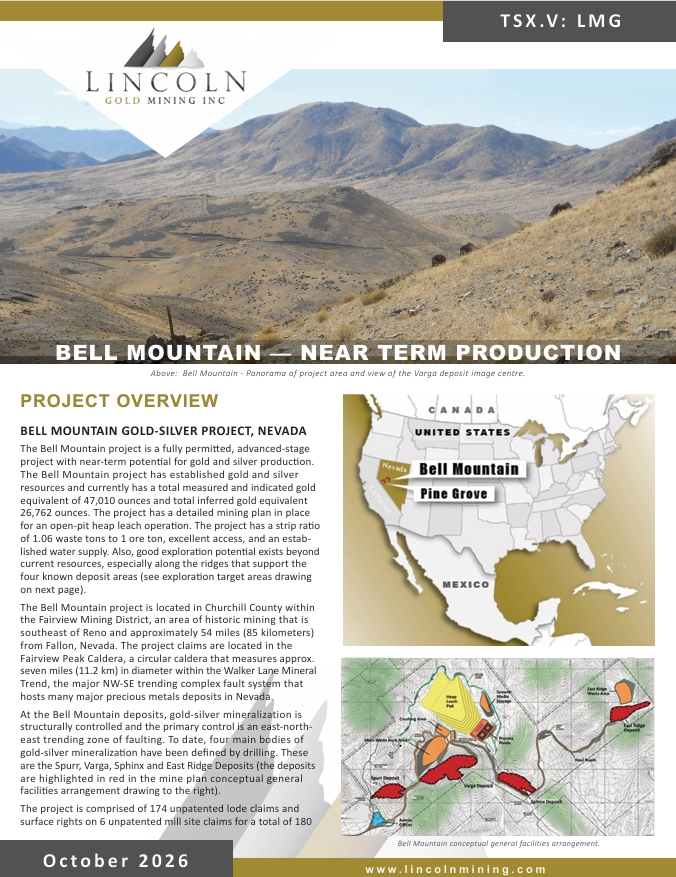 Bell Mountain Factsheet