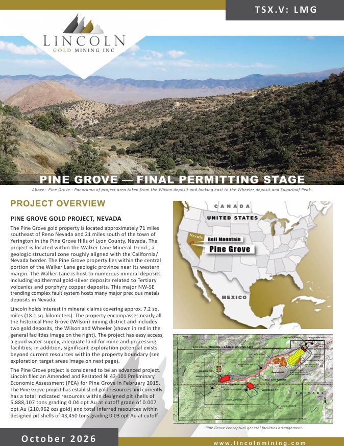 Pine Grove Factsheet